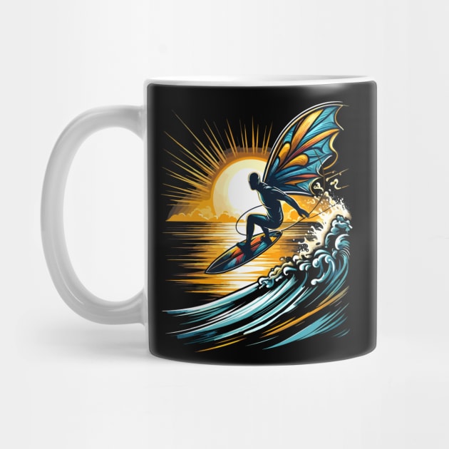 Surfboarder Sunset Wave Surfing Surfboard Lover Beach Surfer by ism's Store